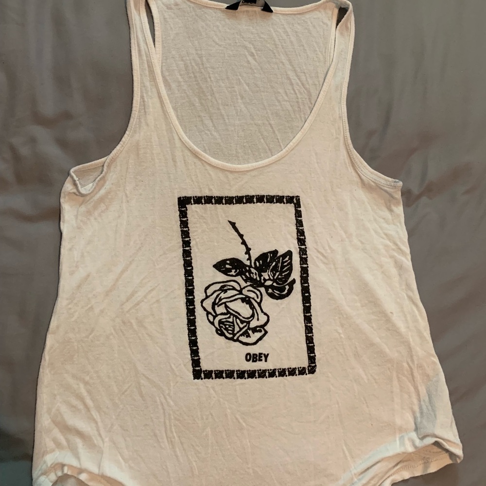 OBEY Rose tank top